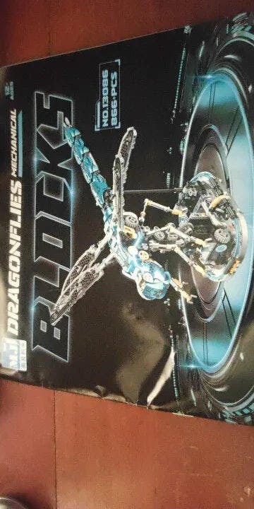 Customer photo for Mechanical Dragonfly Building Kit — 866 Pieces, LED