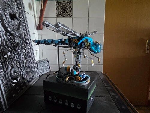 Customer photo for Mechanical Dragonfly Building Kit — 866 Pieces, LED