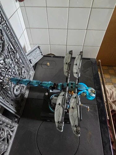 Customer photo for Mechanical Dragonfly Building Kit — 866 Pieces, LED