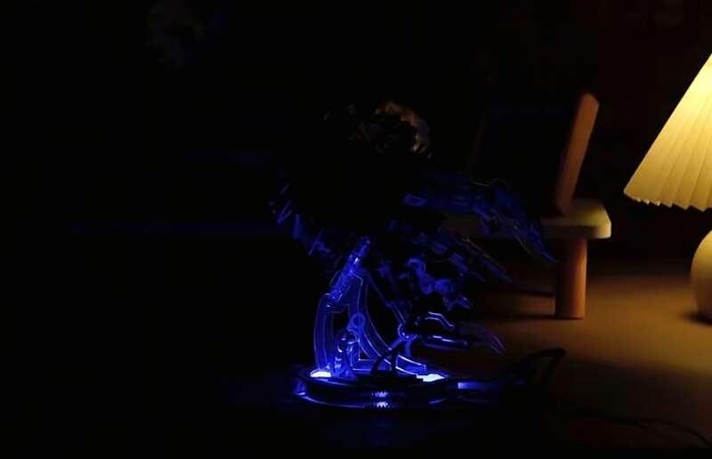 Customer photo for Enchanted Aurora Jellyfish Music Box 3D Wooden Puzzle