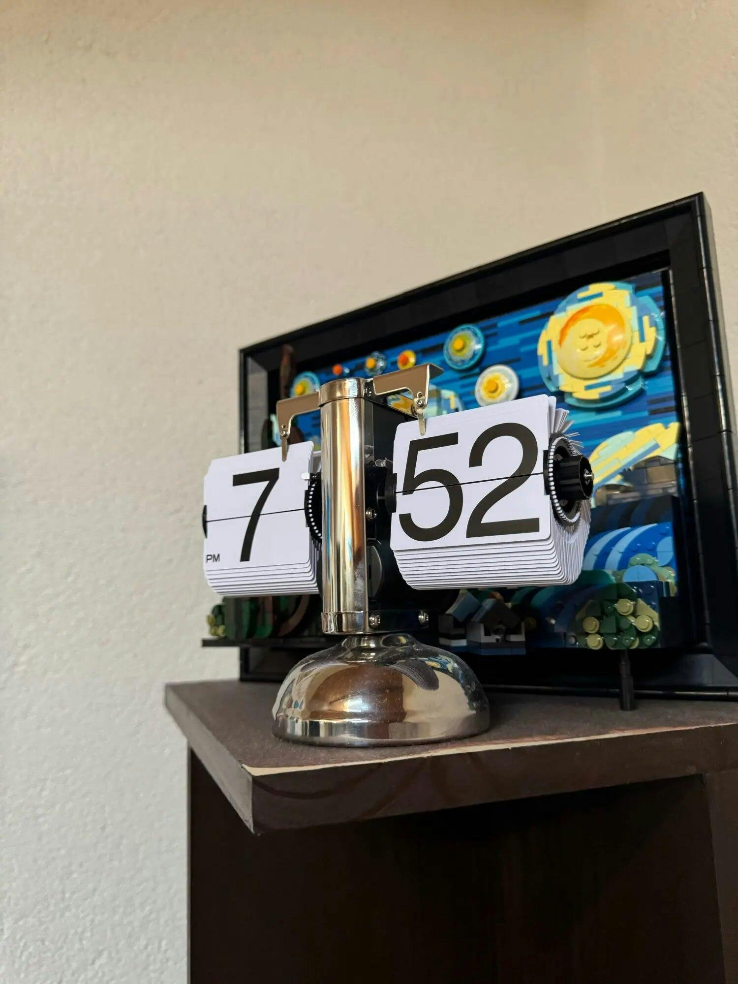 Customer photo for Retro Flip Down Clock with Automatic Rotating