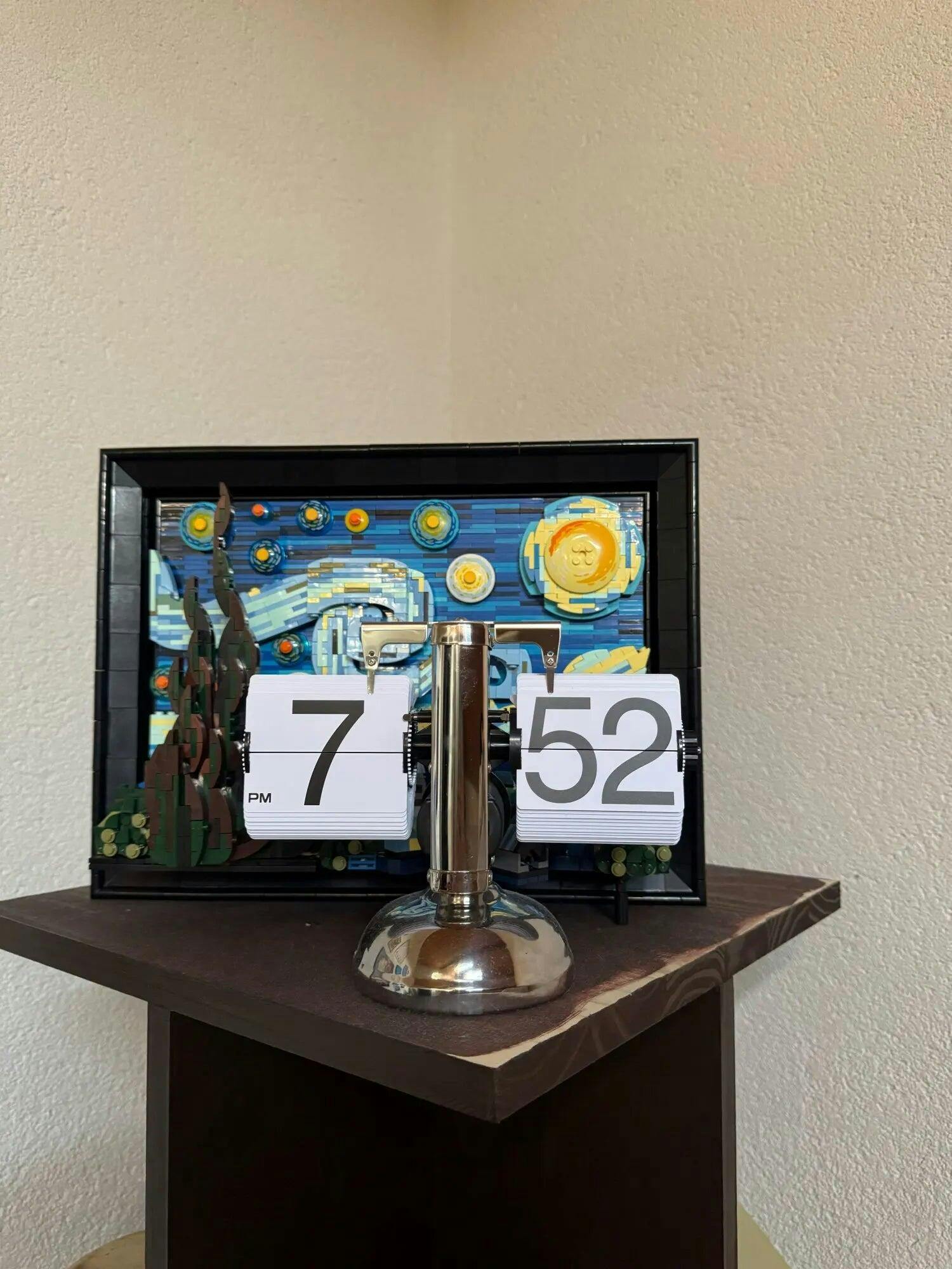 Customer photo for Retro Flip Down Clock with Automatic Rotating