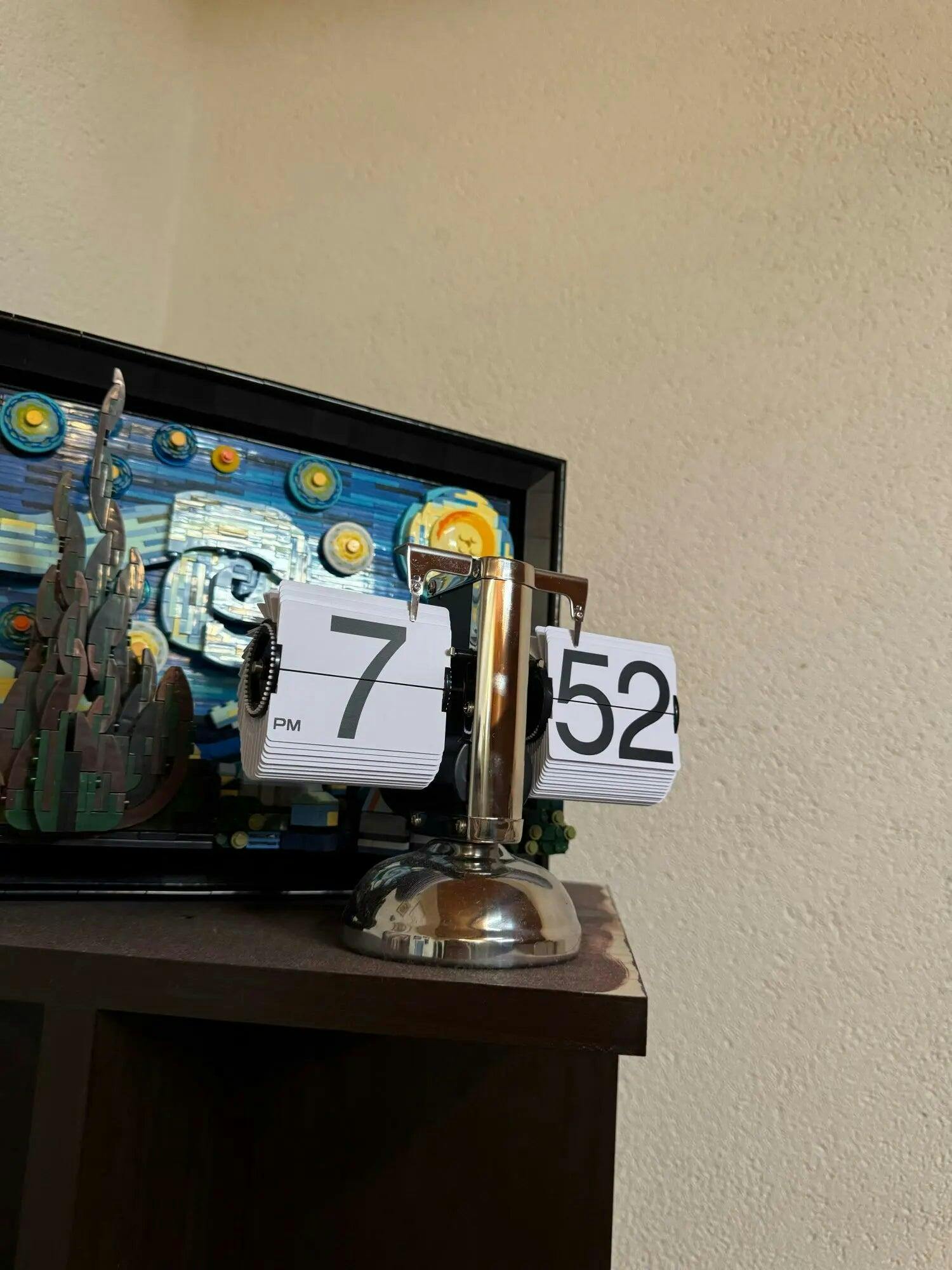 Customer photo for Retro Flip Down Clock with Automatic Rotating