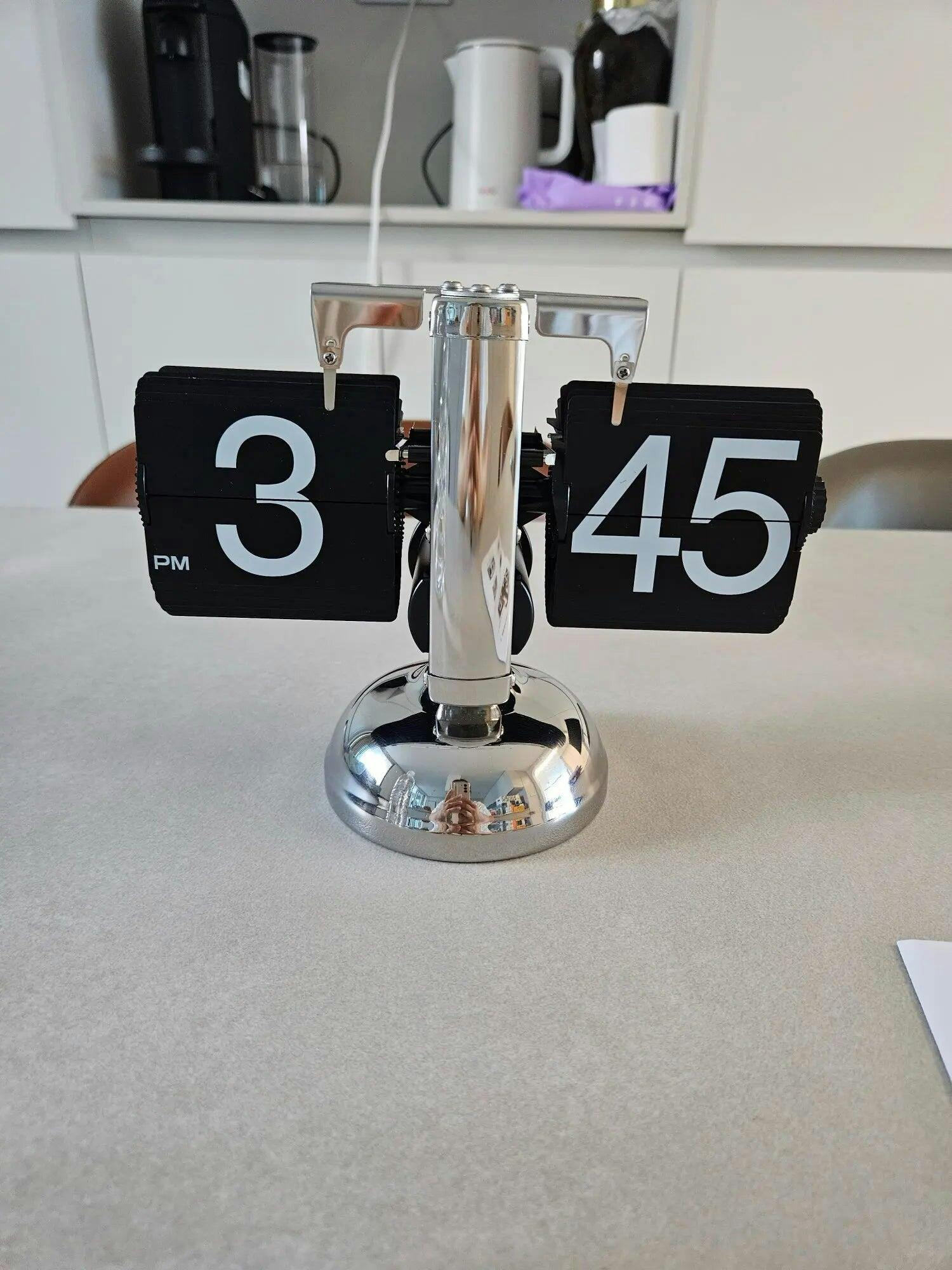 Customer photo for Retro Flip Down Clock with Automatic Rotating