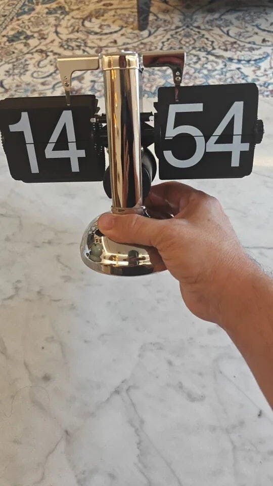 Customer photo for Retro Flip Down Clock with Automatic Rotating