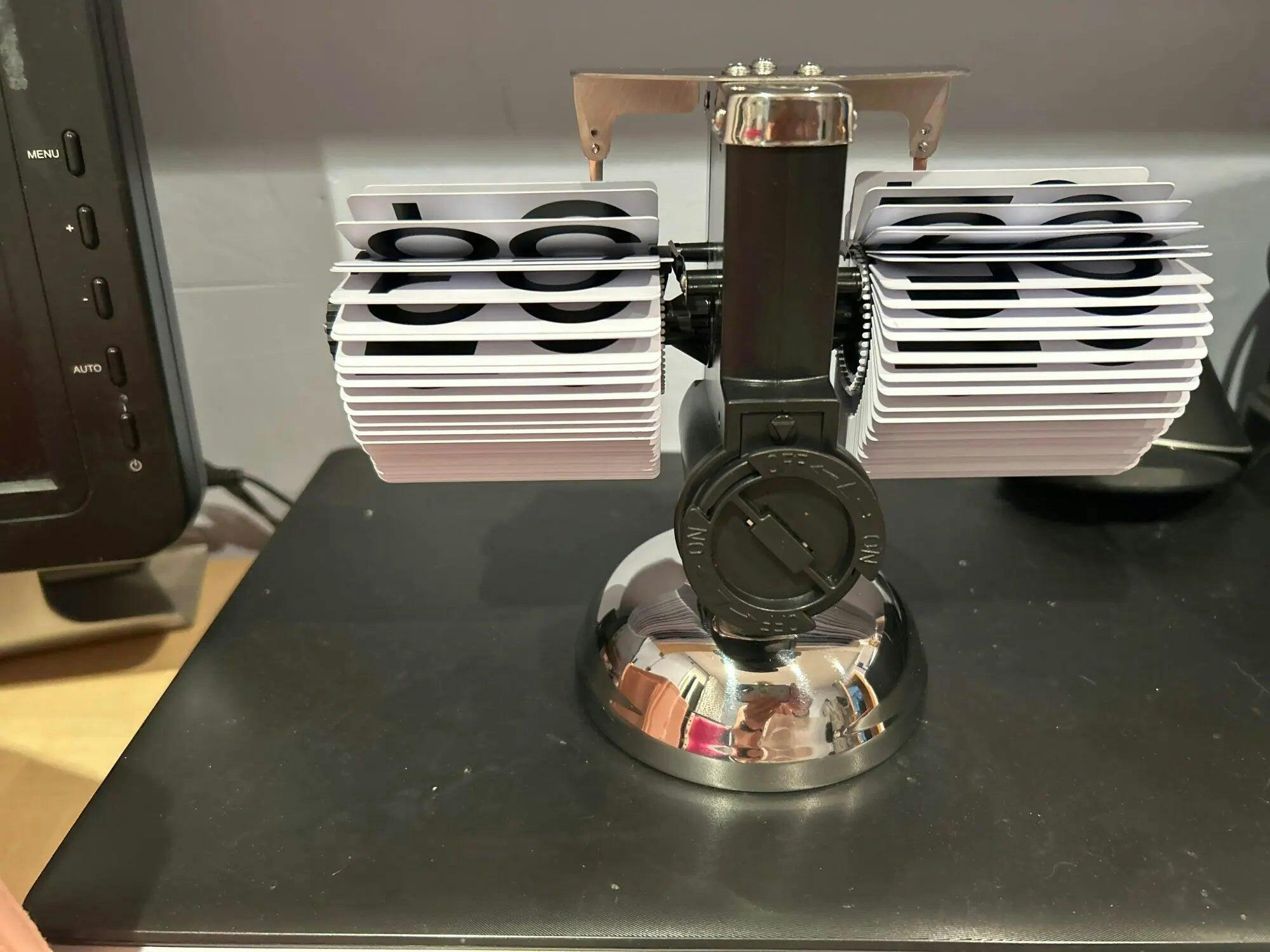 Customer photo for Retro Flip Down Clock with Automatic Rotating