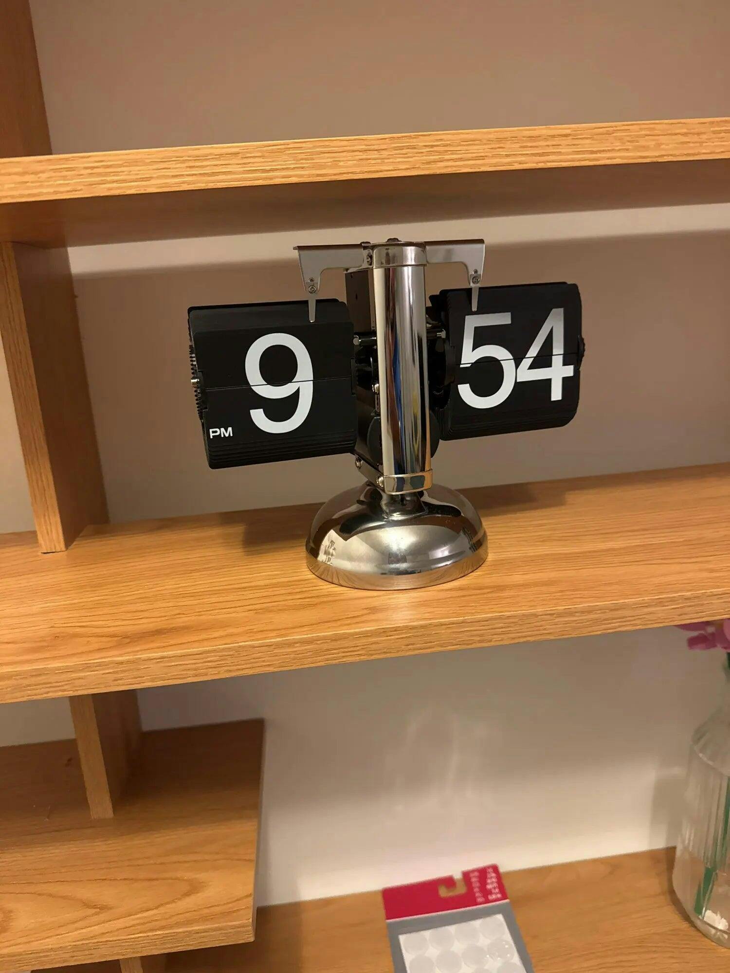 Customer photo for Retro Flip Down Clock with Automatic Rotating