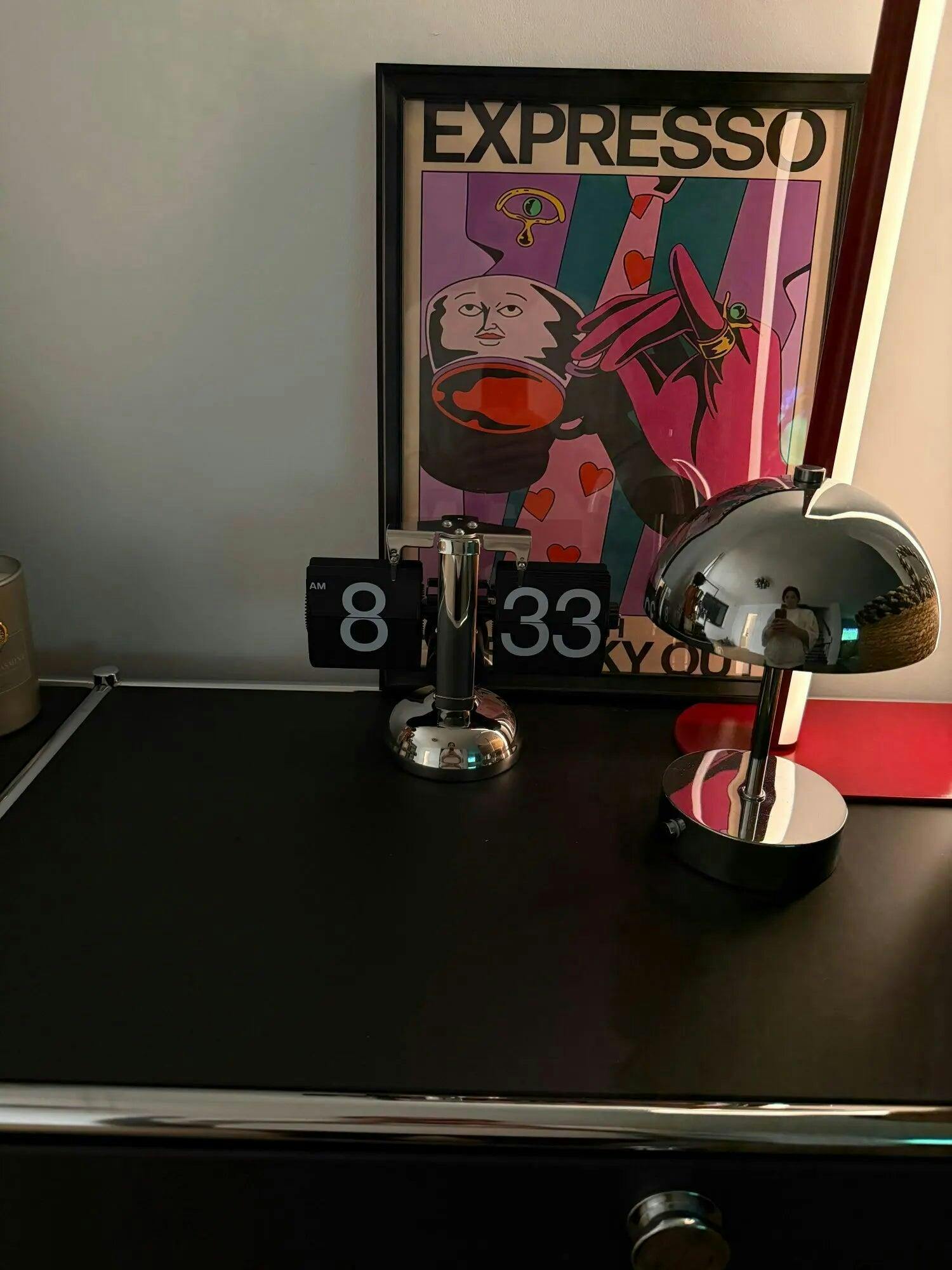 Customer photo for Retro Flip Down Clock with Automatic Rotating