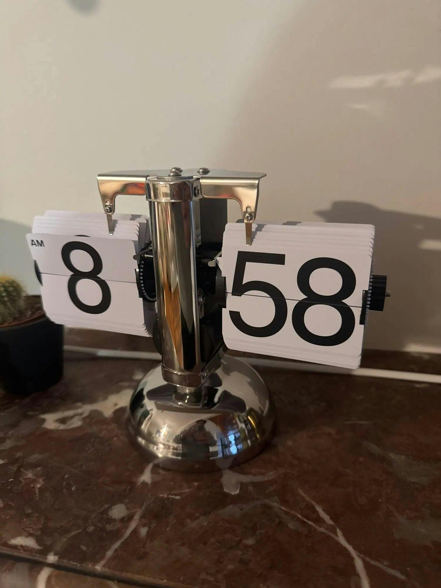 Customer photo for Retro Flip Down Clock with Automatic Rotating