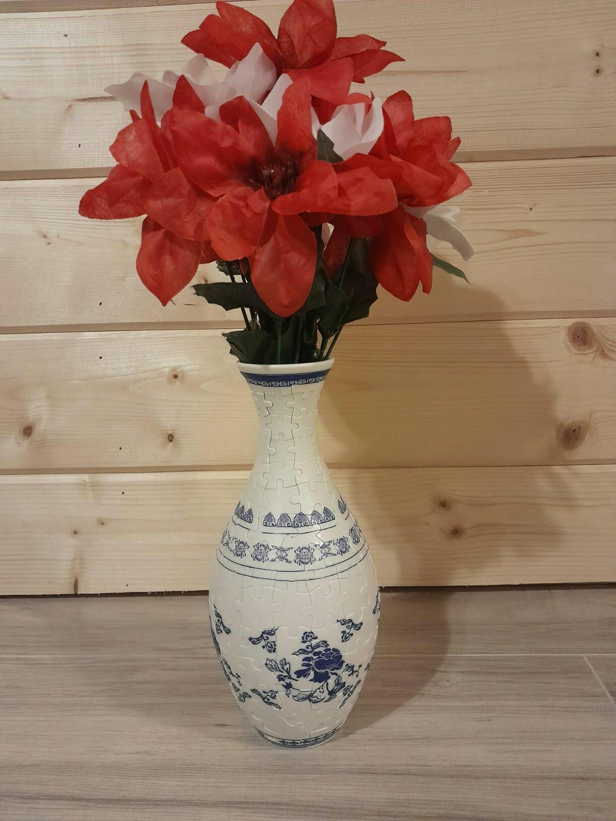 Customer photo for 160-Piece 3D Puzzle Flower Vase Kit