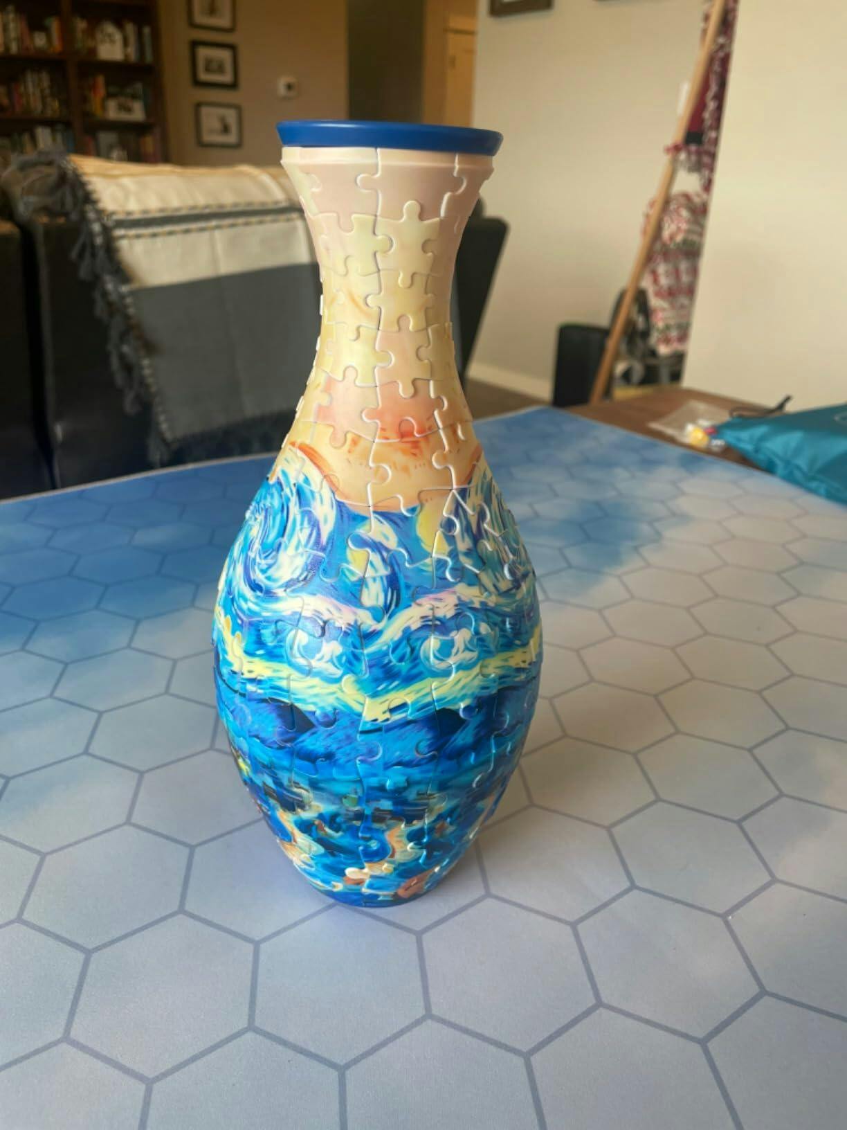 Customer photo for 160-Piece 3D Puzzle Flower Vase Kit