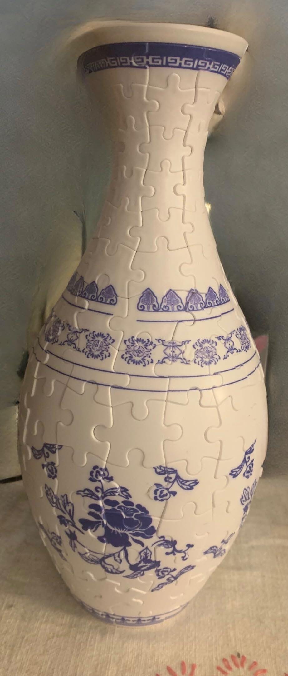 Customer photo for 160-Piece 3D Puzzle Flower Vase Kit