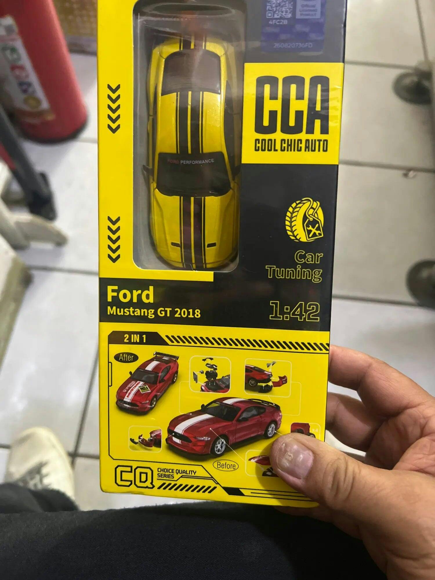 Customer photo for DIY 1:42 Scale Ford Mustang Alloy Car Model Kit