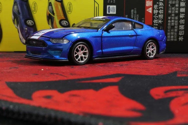 Customer photo for DIY 1:42 Scale Ford Mustang Alloy Car Model Kit