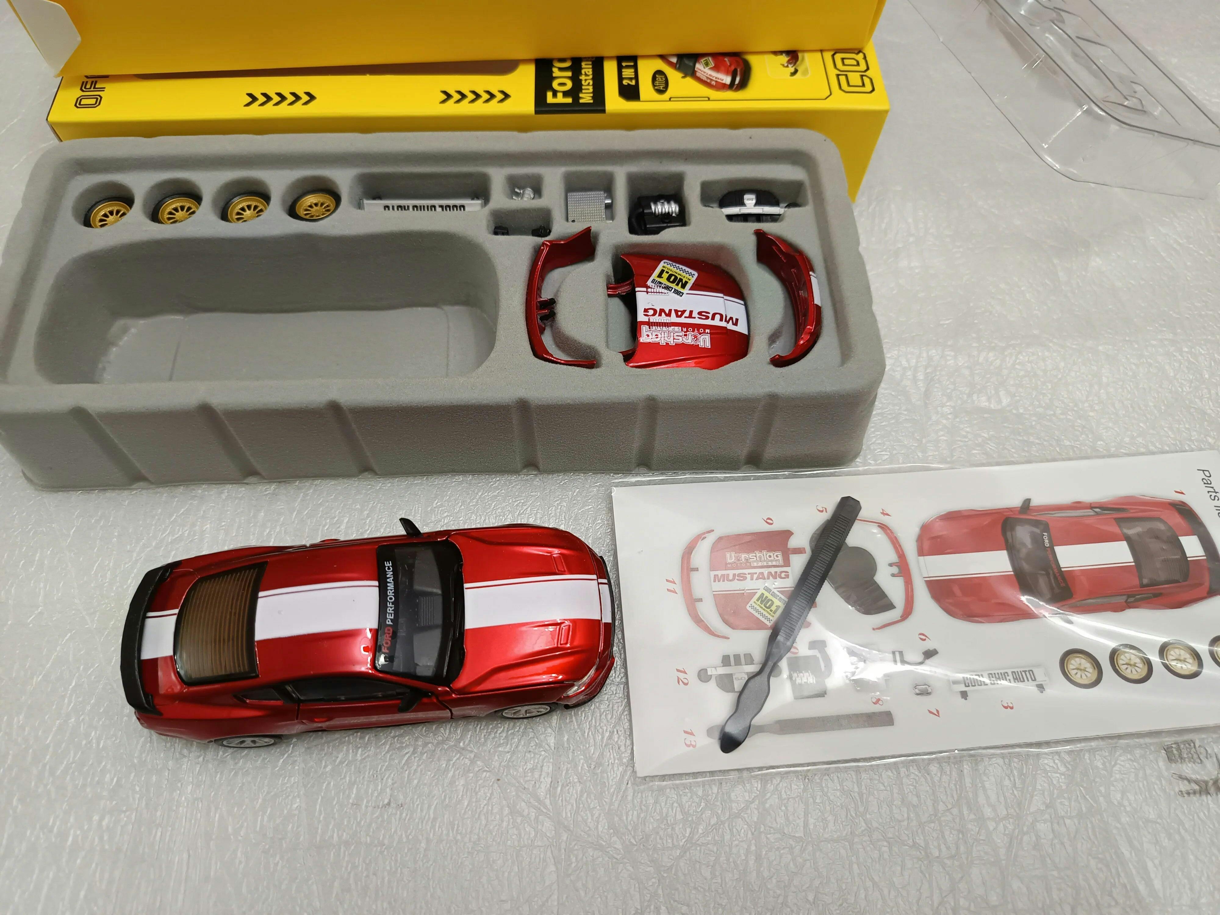 Customer photo for DIY 1:42 Scale Ford Mustang Alloy Car Model Kit