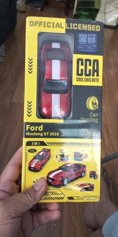 Customer photo for DIY 1:42 Scale Ford Mustang Alloy Car Model Kit