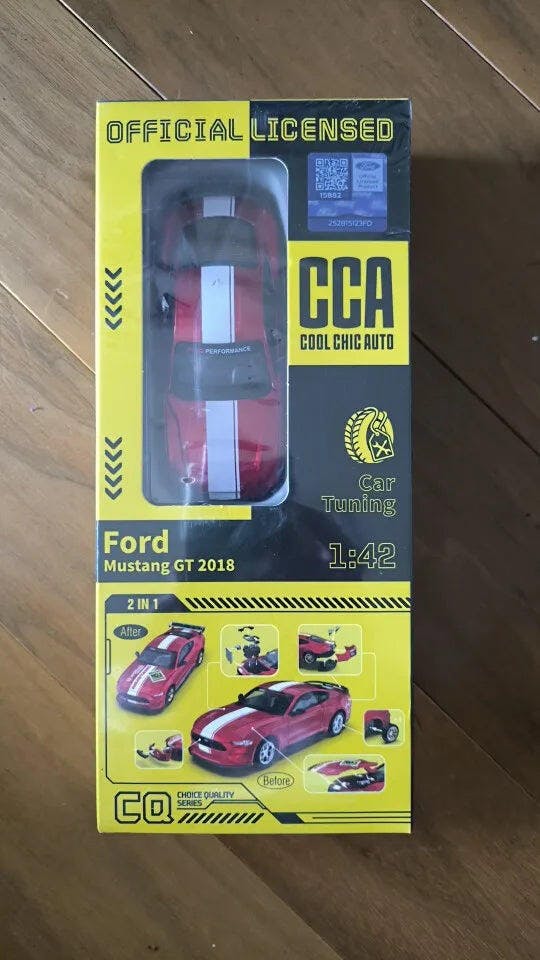 Customer photo for DIY 1:42 Scale Ford Mustang Alloy Car Model Kit