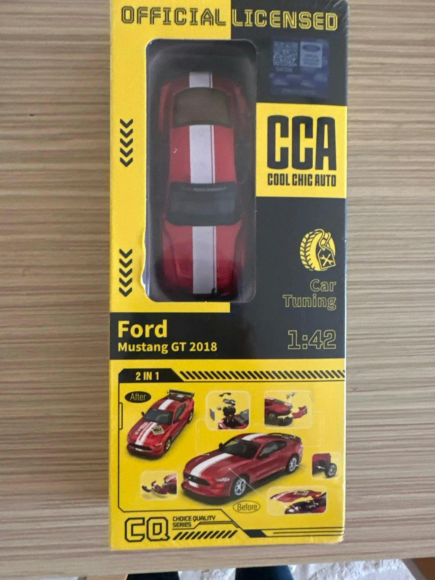 Customer photo for DIY 1:42 Scale Ford Mustang Alloy Car Model Kit