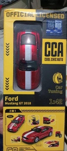 Customer photo for DIY 1:42 Scale Ford Mustang Alloy Car Model Kit