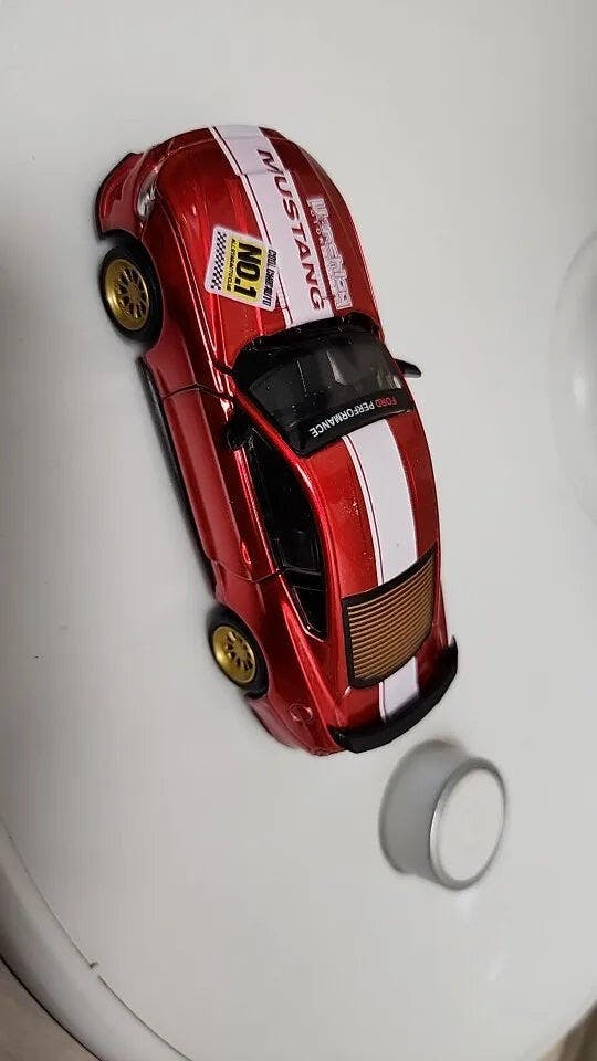Customer photo for DIY 1:42 Scale Ford Mustang Alloy Car Model Kit