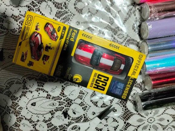 Customer photo for DIY 1:42 Scale Ford Mustang Alloy Car Model Kit