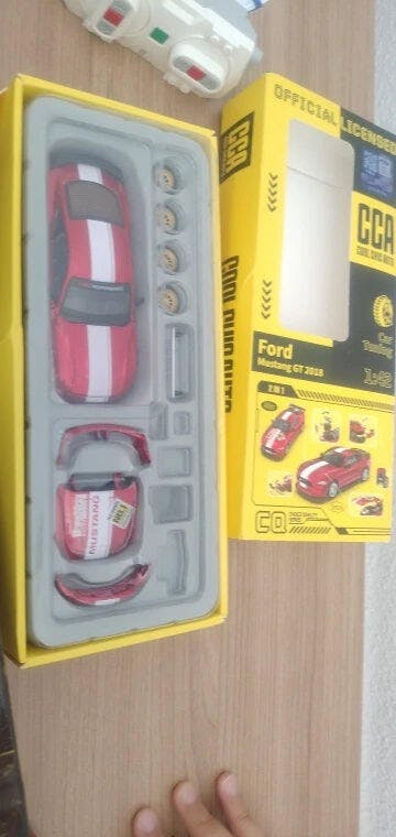 Customer photo for DIY 1:42 Scale Ford Mustang Alloy Car Model Kit