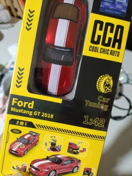 Customer photo for DIY 1:42 Scale Ford Mustang Alloy Car Model Kit
