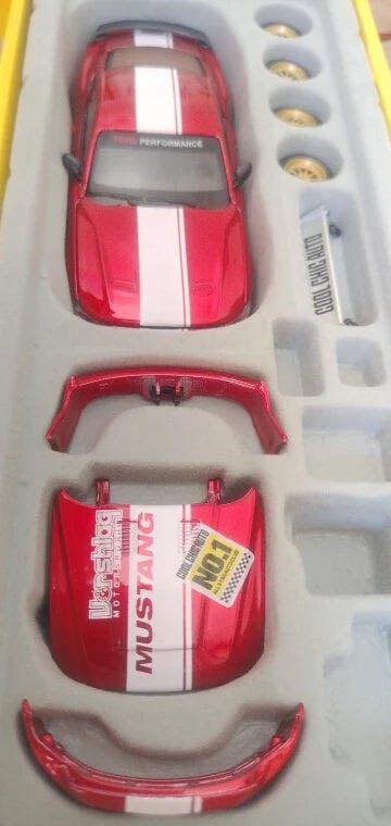 Customer photo for DIY 1:42 Scale Ford Mustang Alloy Car Model Kit