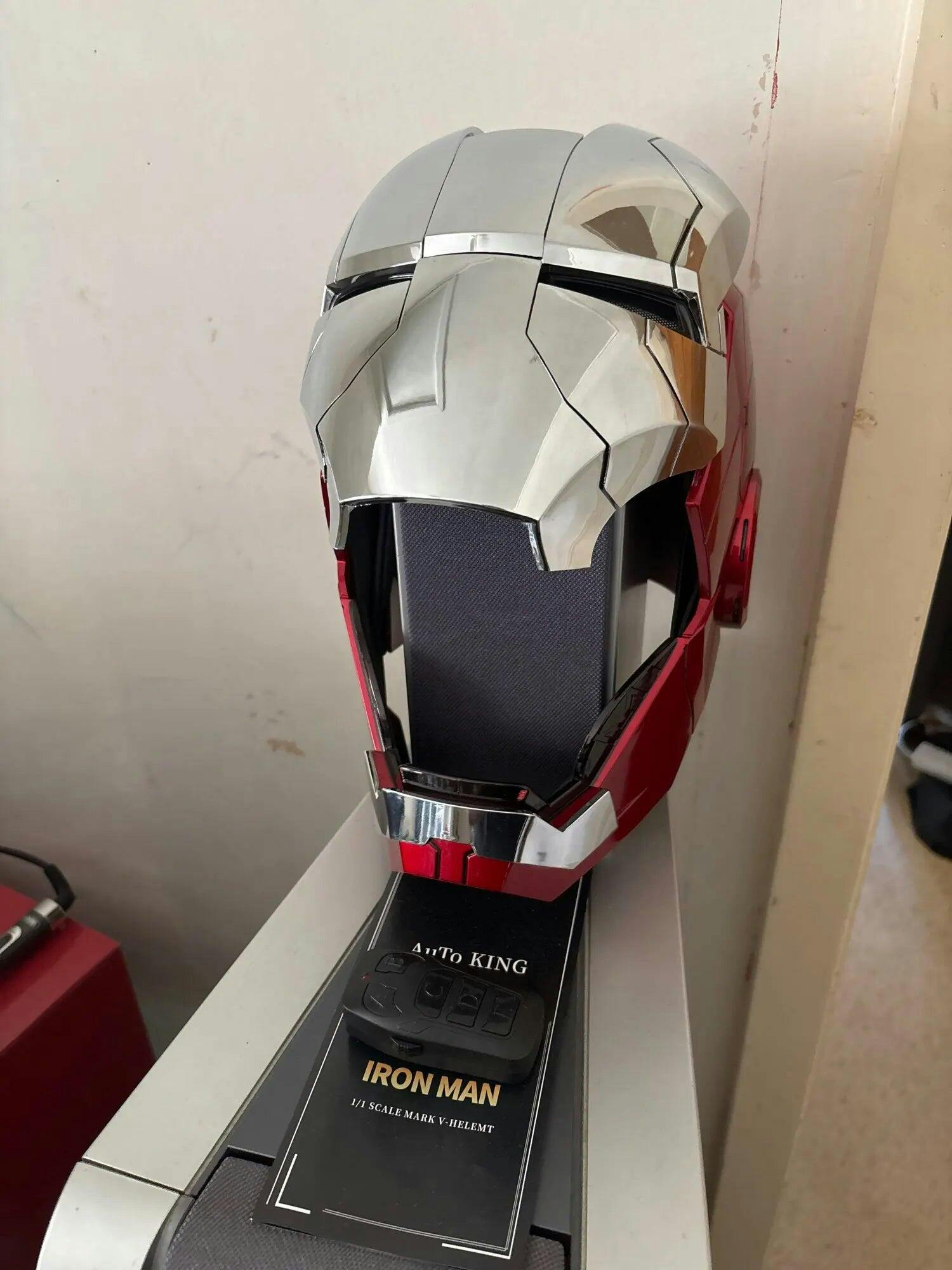 Customer photo for Iron Man MK5 Jarvis Helmet - Voice Activated Mask
