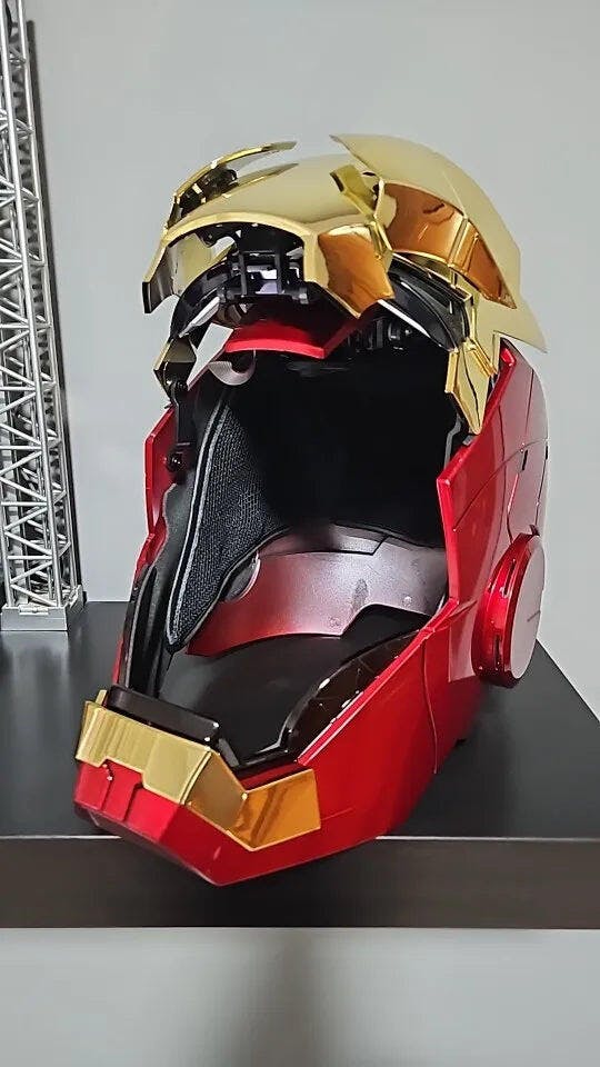 Customer photo for Iron Man MK5 Jarvis Helmet - Voice Activated Mask