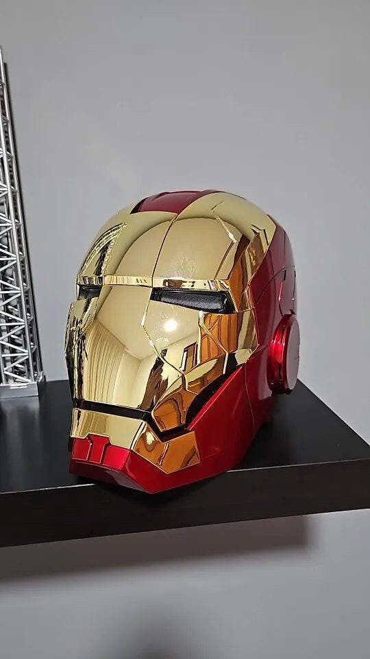 Customer photo for Iron Man MK5 Jarvis Helmet - Voice Activated Mask