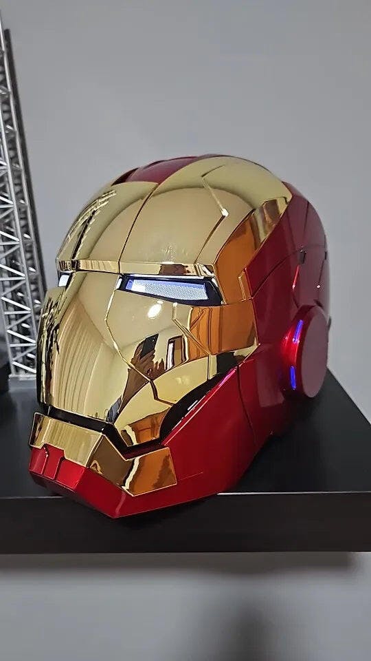Customer photo for Iron Man MK5 Jarvis Helmet - Voice Activated Mask