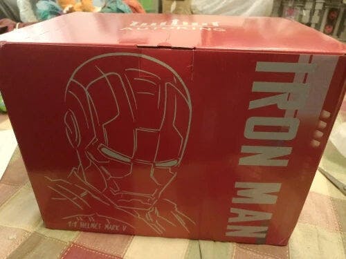 Customer photo for Iron Man MK5 Jarvis Helmet - Voice Activated Mask