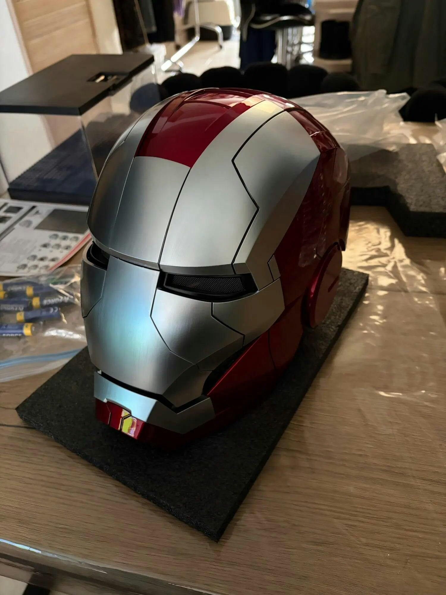 Customer photo for Iron Man MK5 Jarvis Helmet - Voice Activated Mask