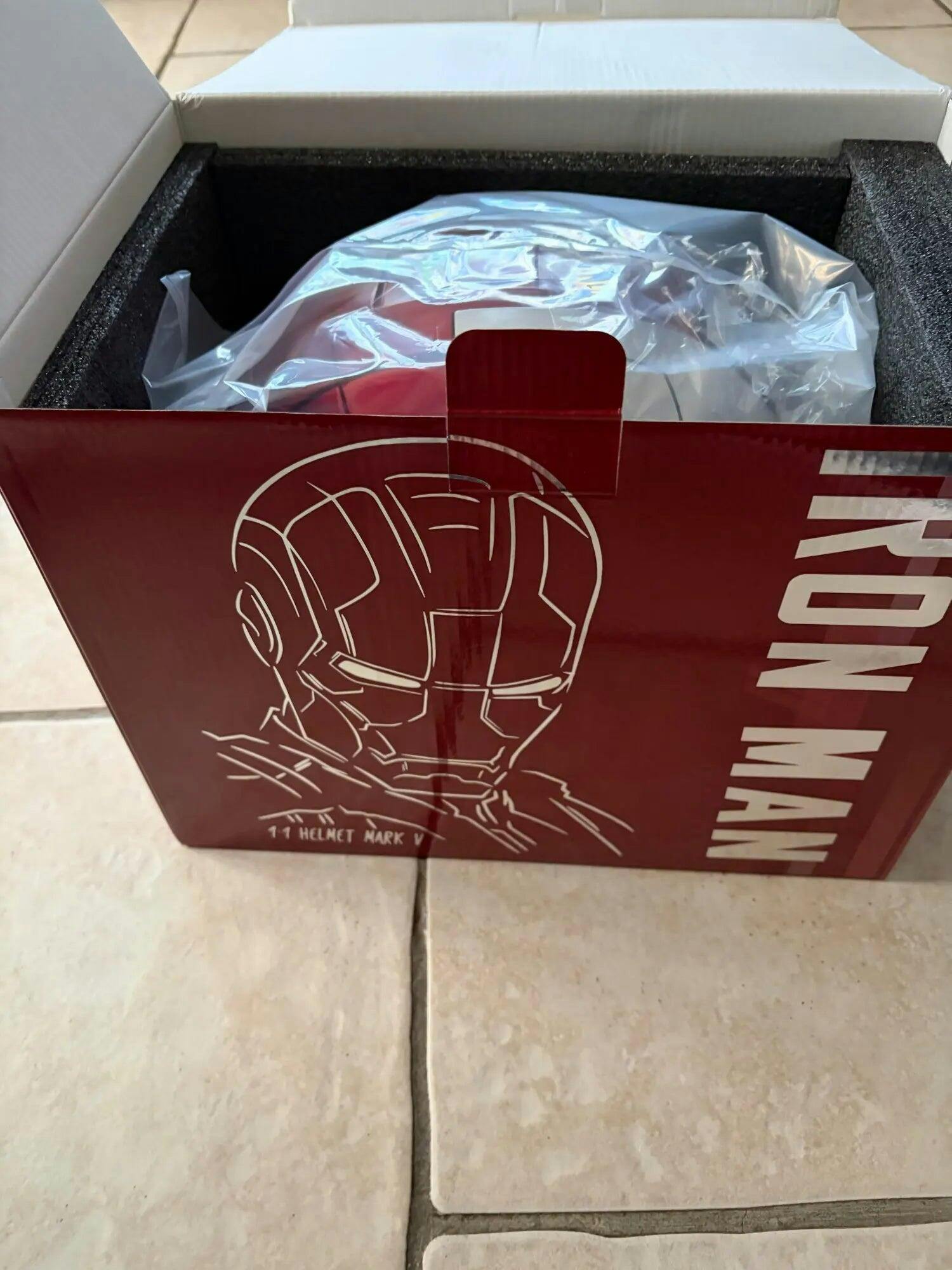 Customer photo for Iron Man MK5 Jarvis Helmet - Voice Activated Mask