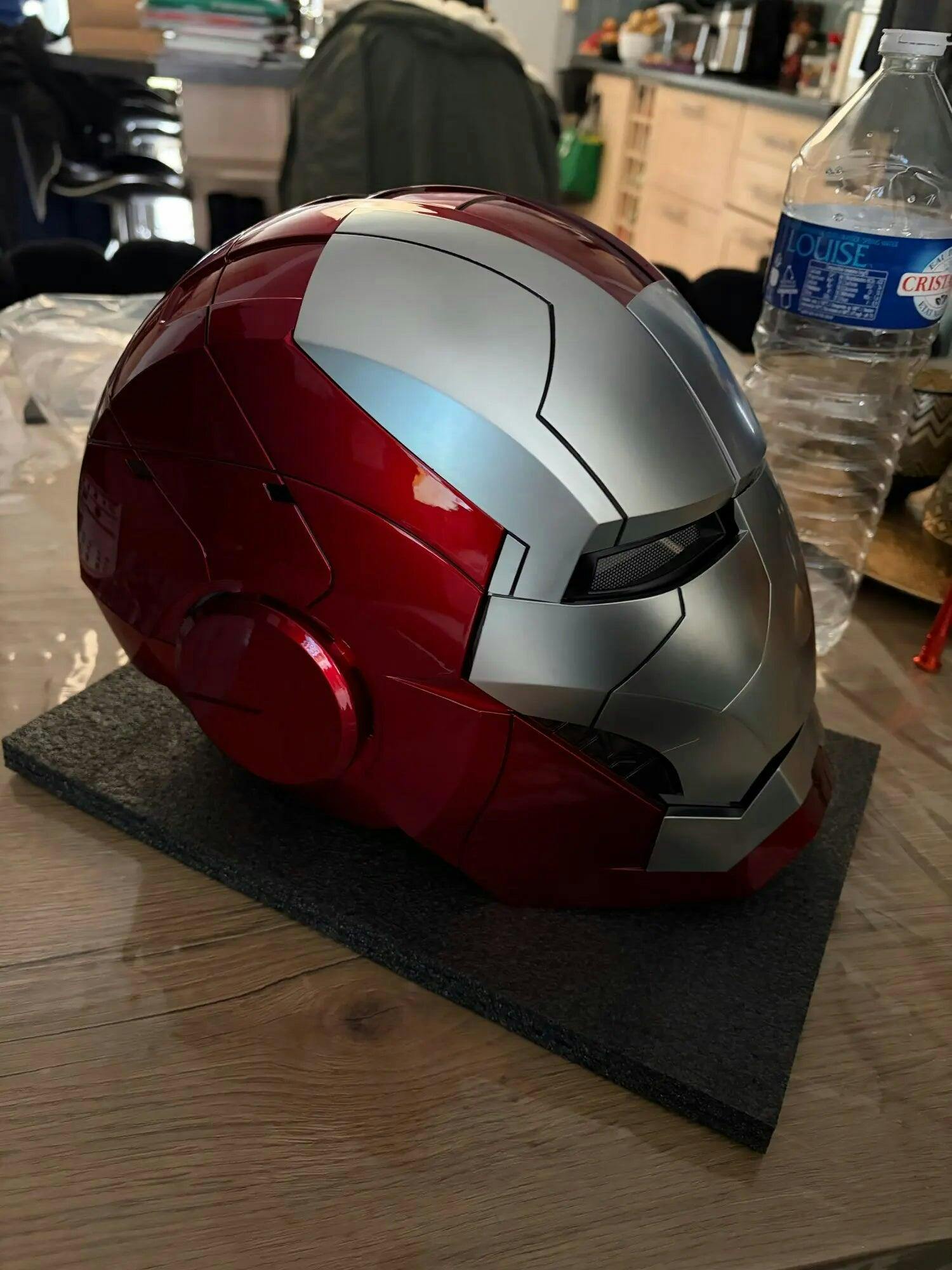 Customer photo for Iron Man MK5 Jarvis Helmet - Voice Activated Mask