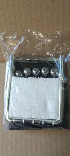 Customer photo for Newton's Cradle — Executive Desk Physics Demonstrator