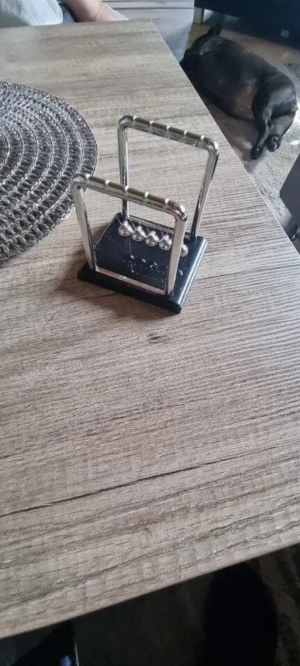 Customer photo for Newton's Cradle — Executive Desk Physics Demonstrator