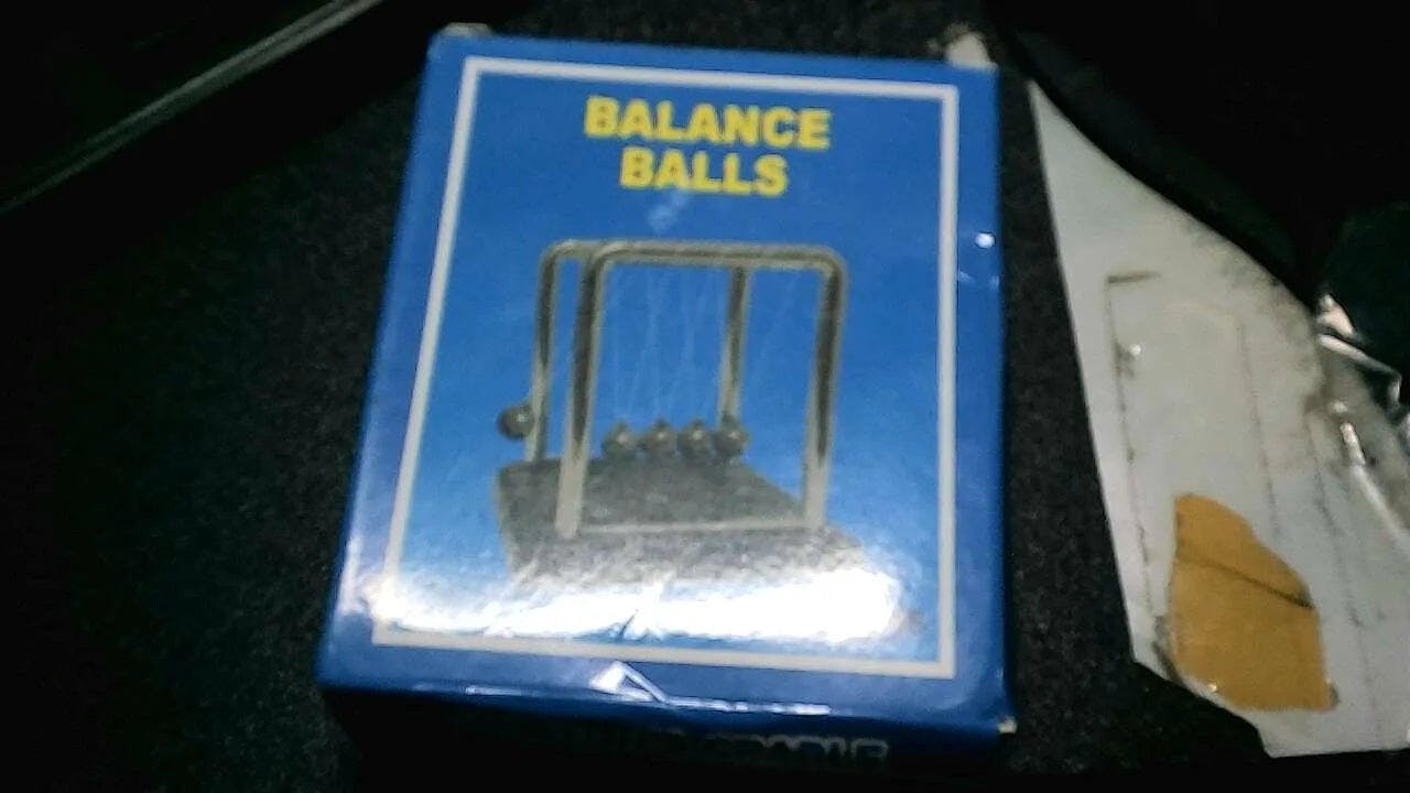 Customer photo for Newton's Cradle — Executive Desk Physics Demonstrator