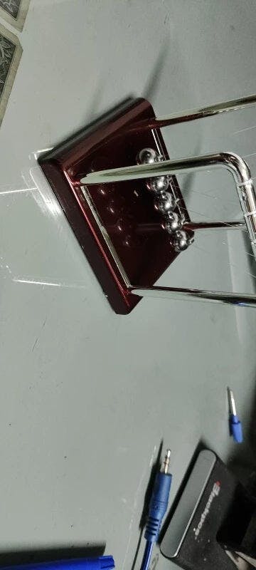 Customer photo for Newton's Cradle — Executive Desk Physics Demonstrator