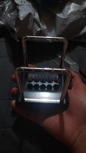 Customer photo for Newton's Cradle — Executive Desk Physics Demonstrator