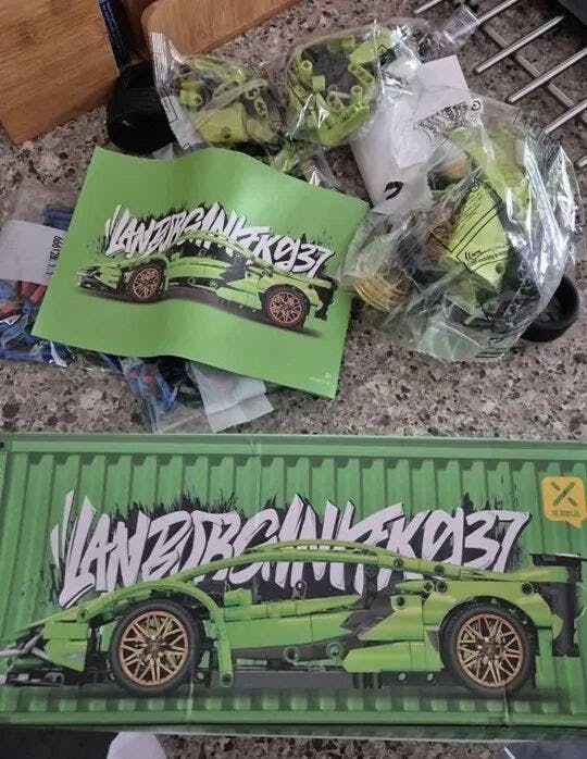 Customer photo for Lamborgini FK937 1:14 Scale Building Blocks RC