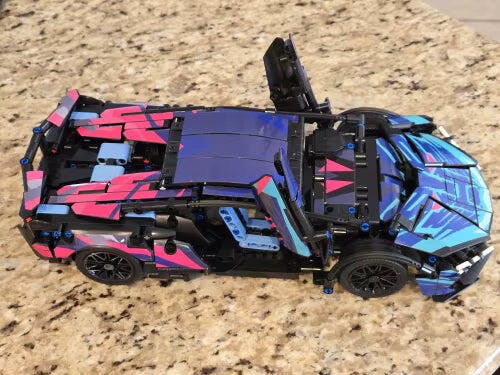 Customer photo for Lamborgini FK937 1:14 Scale Building Blocks RC