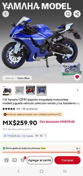 Customer photo for Ninja H2R Die-Cast Motorcycle — 1:12 Scale Model