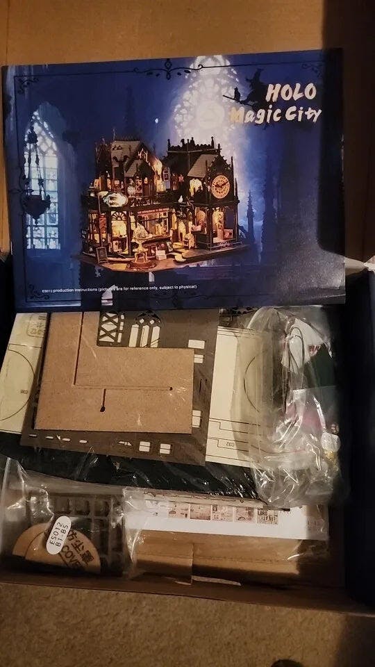 Customer photo for Holo Magic City DIY Miniature House
