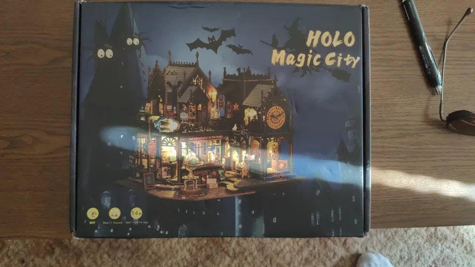 Customer photo for Holo Magic City DIY Miniature House