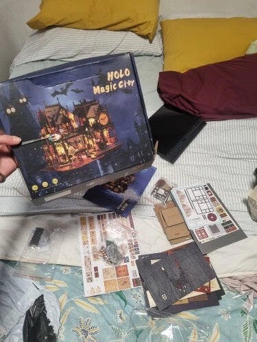 Customer photo for Holo Magic City DIY Miniature House