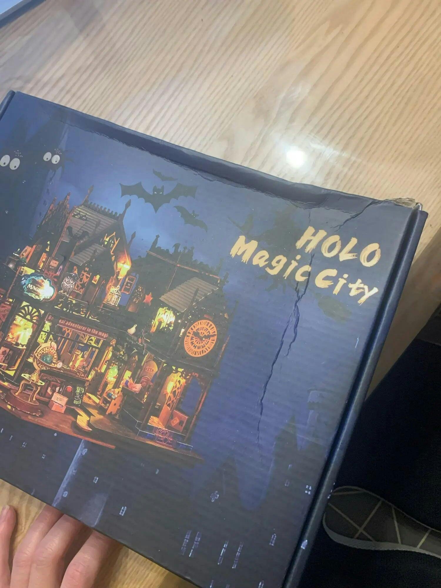 Customer photo for Holo Magic City DIY Miniature House