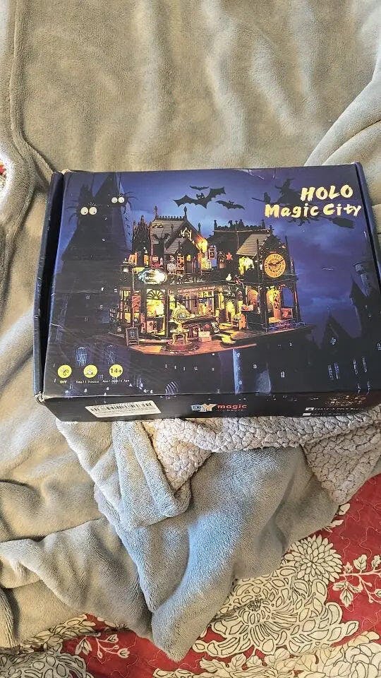Customer photo for Holo Magic City DIY Miniature House