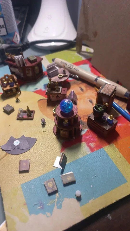 Customer photo for Holo Magic City DIY Miniature House